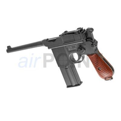 KWC C96 Full Auto Full Metal - Pistole - Black - CO2 AIRSOFT