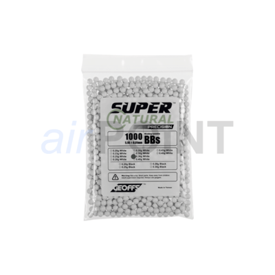 GEOFFS Bio Super Natural Precision BBs 6 mm - 0.36 g - 1'000 Stück - White