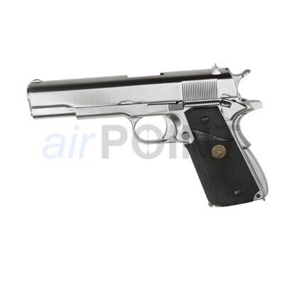 WE M1911 MEU  Full Metal - Pistole - Silver - GBB AIRSOFT