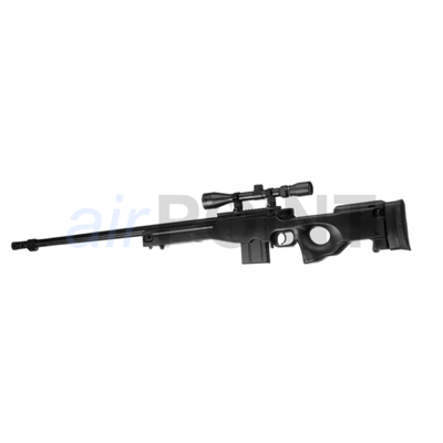 WELL L96 AWP FH - Sniper Rifle Set - Black - BOLT ACTION AIRSOFT