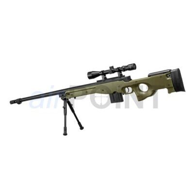 WELL L96 AWP FH - Sniper Rifle Set - OD - BOLT ACTION AIRSOFT