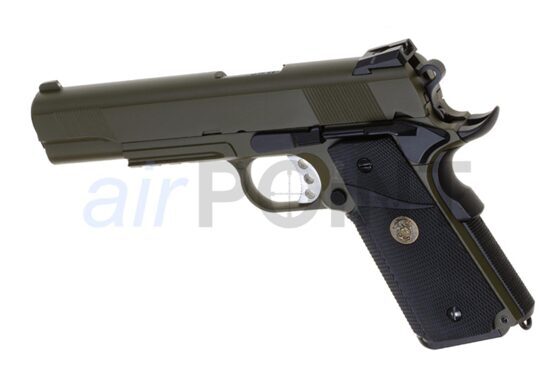 WE M1911 MEU TACTICAL Full Metal - Pistole - Black - GBB AIRSOFT