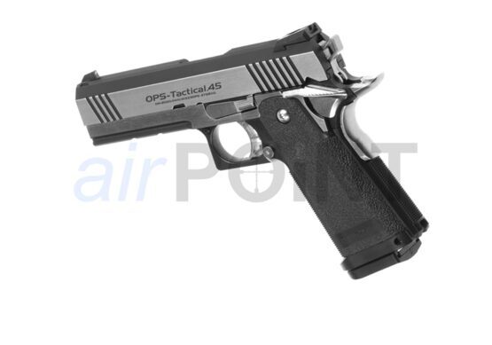 TOKYO MARUI HI CAPA DUAL STAINLESS - Pistole - Silver - GBB AIRSOFT