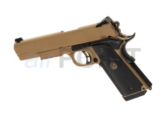 KJW M1911 MEU Full Metal - Pistole - Tan - CO2 AIRSOFT