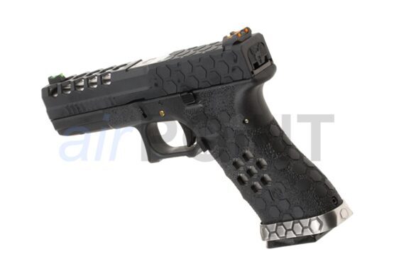 AW VX0101 HEX-CUT Metal Version - Pistole - Black - GBB AIRSOFT