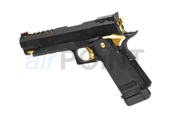 TOKYO MARUI HI CAPA 5.1 Gold Match - Pistole - Black/Gold - GBB AIRSOFT