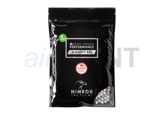 NIMROD BIO PRO PERFORMANCE BBs 6 mm - 0.43 g - 1'000 Stück - White