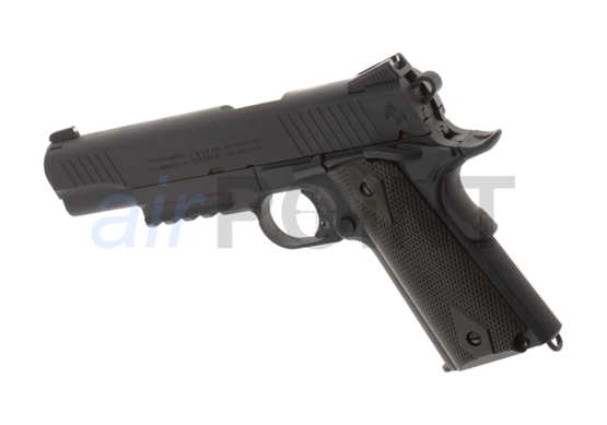 COLT 1911 Rail - Pistole - Black - CO2 AIRSOFT