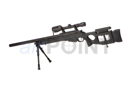 WELL SV-98 / MB4420D - Sniper Rifle Set - Black - BOLT ACTION AIRSOFT