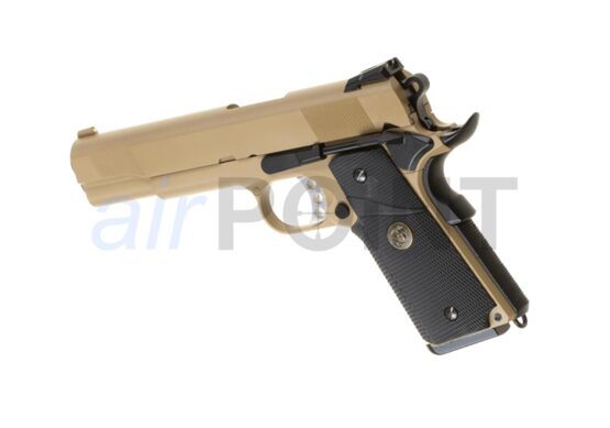 WE M1911 MEU TACTICAL Full Metal - Pistole - Desert - GBB AIRSOFT